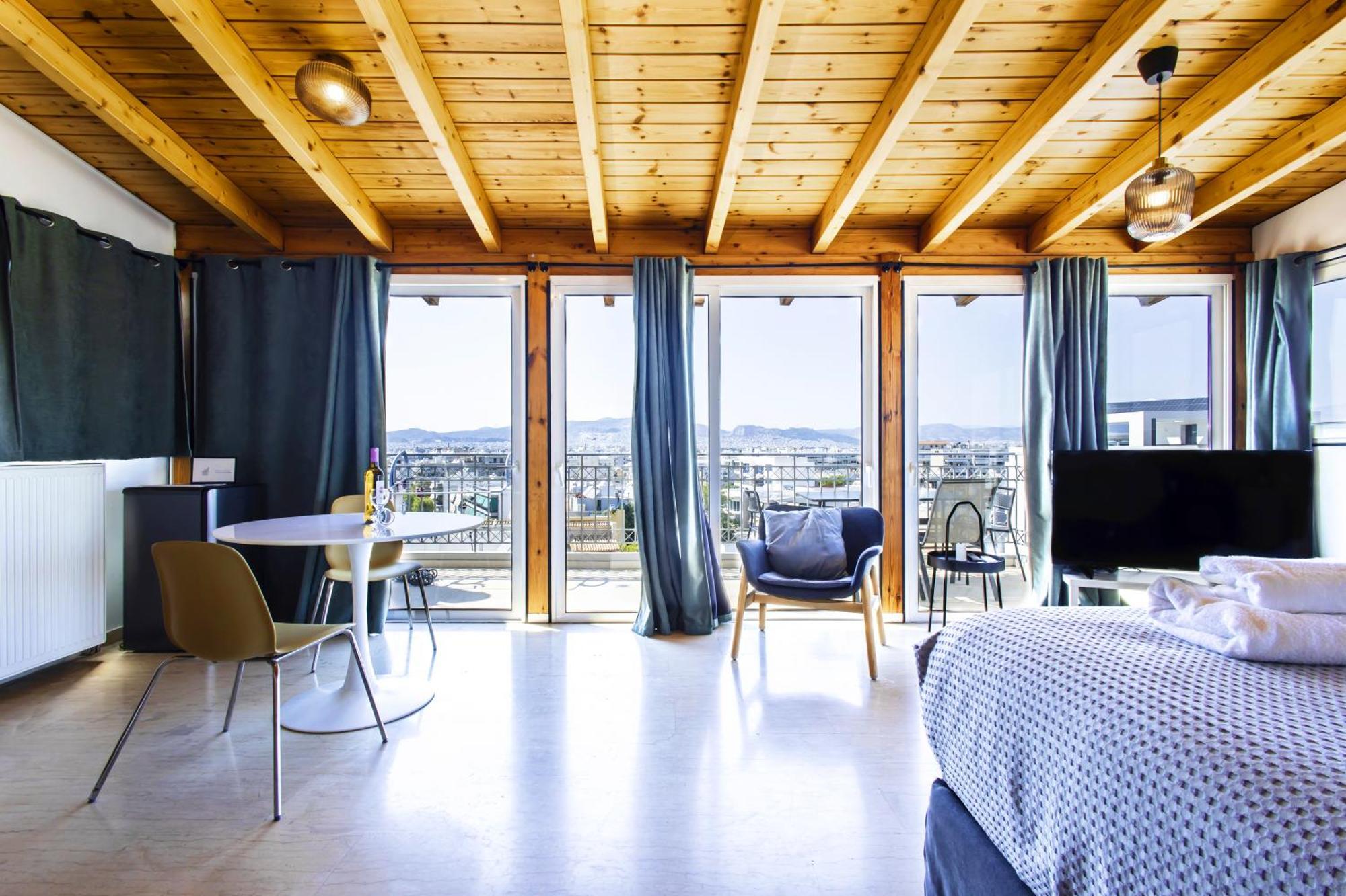 Lis153 By Smart Cozy Suites - Top Floors With Amazing City View - Available 24Hr Athens Exterior photo