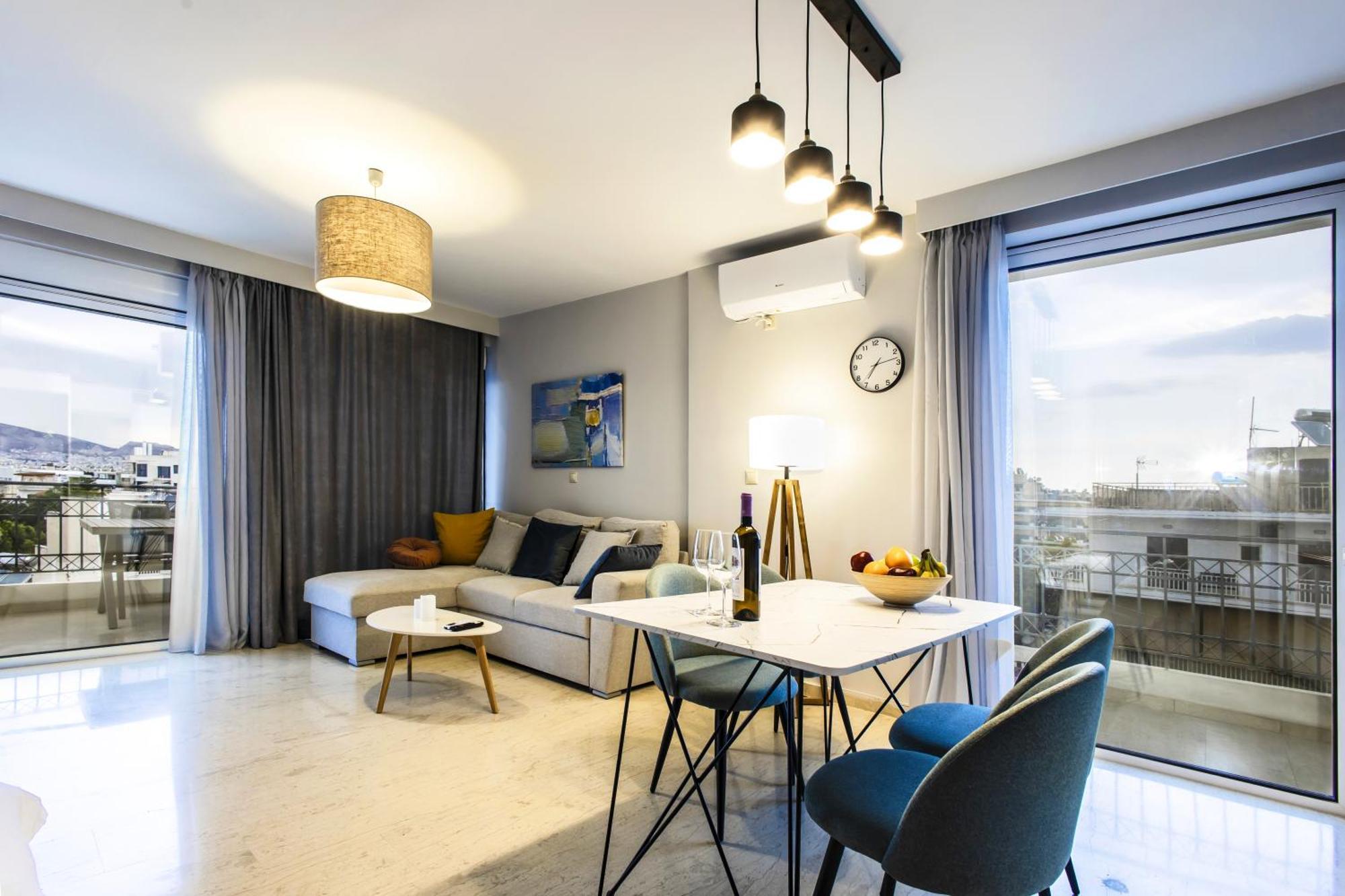 Lis153 By Smart Cozy Suites - Top Floors With Amazing City View - Available 24Hr Athens Exterior photo